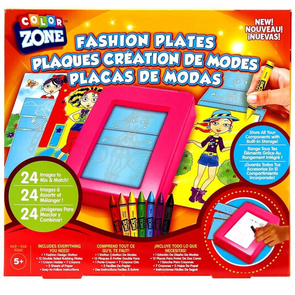 Color Zone Fashion Plates Activity Set